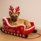 Świąteczne Łóżko Sanie dla Zwierząt