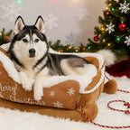 Świąteczne Łóżko Sanie dla Zwierząt